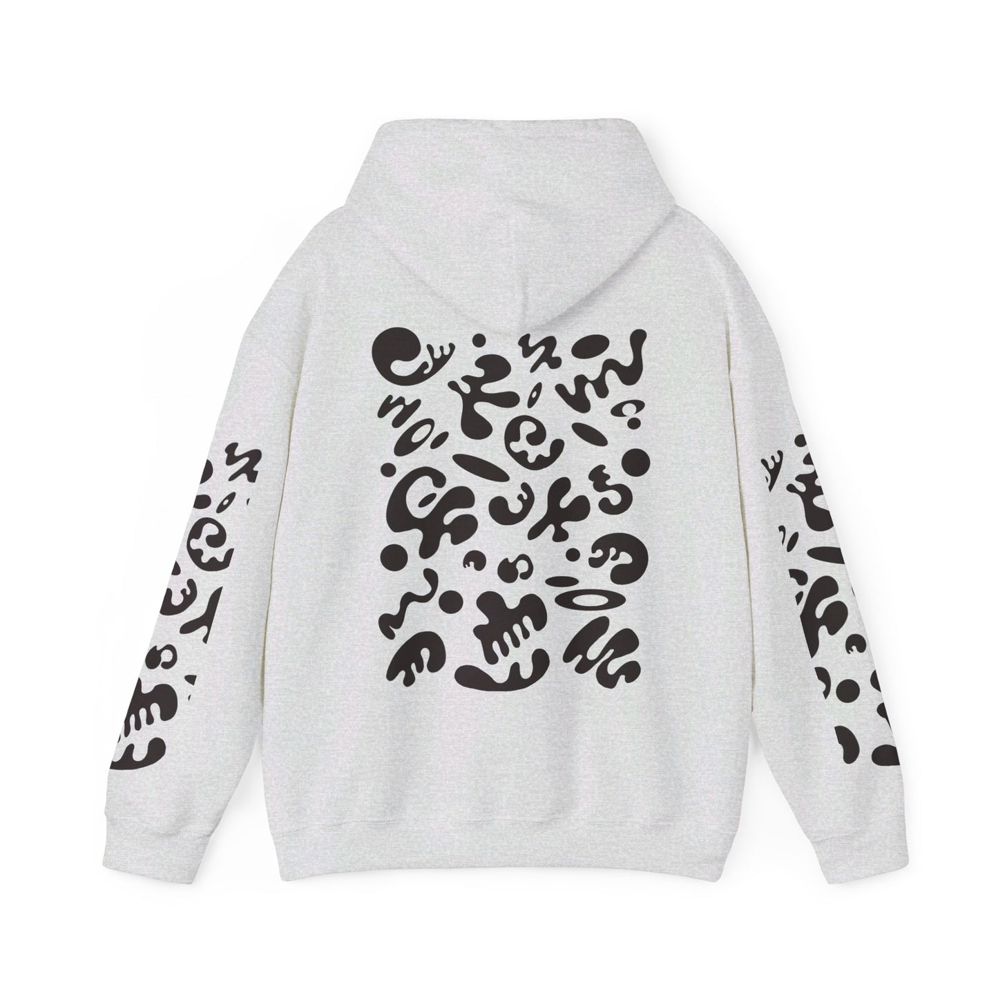 BRIGHT FUTURE UNISEX HEAVY BLEND™ HOODED SWEATSHIRT - Smoke Black Print