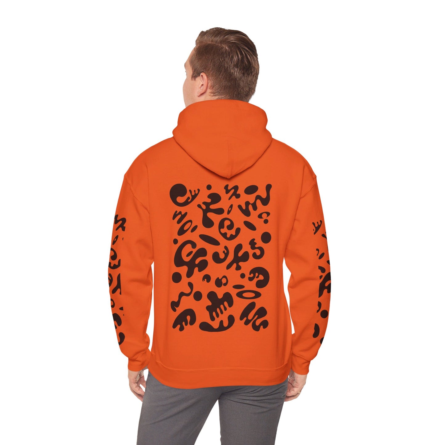 BRIGHT FUTURE UNISEX HEAVY BLEND™ HOODED SWEATSHIRT - Smoke Black Print