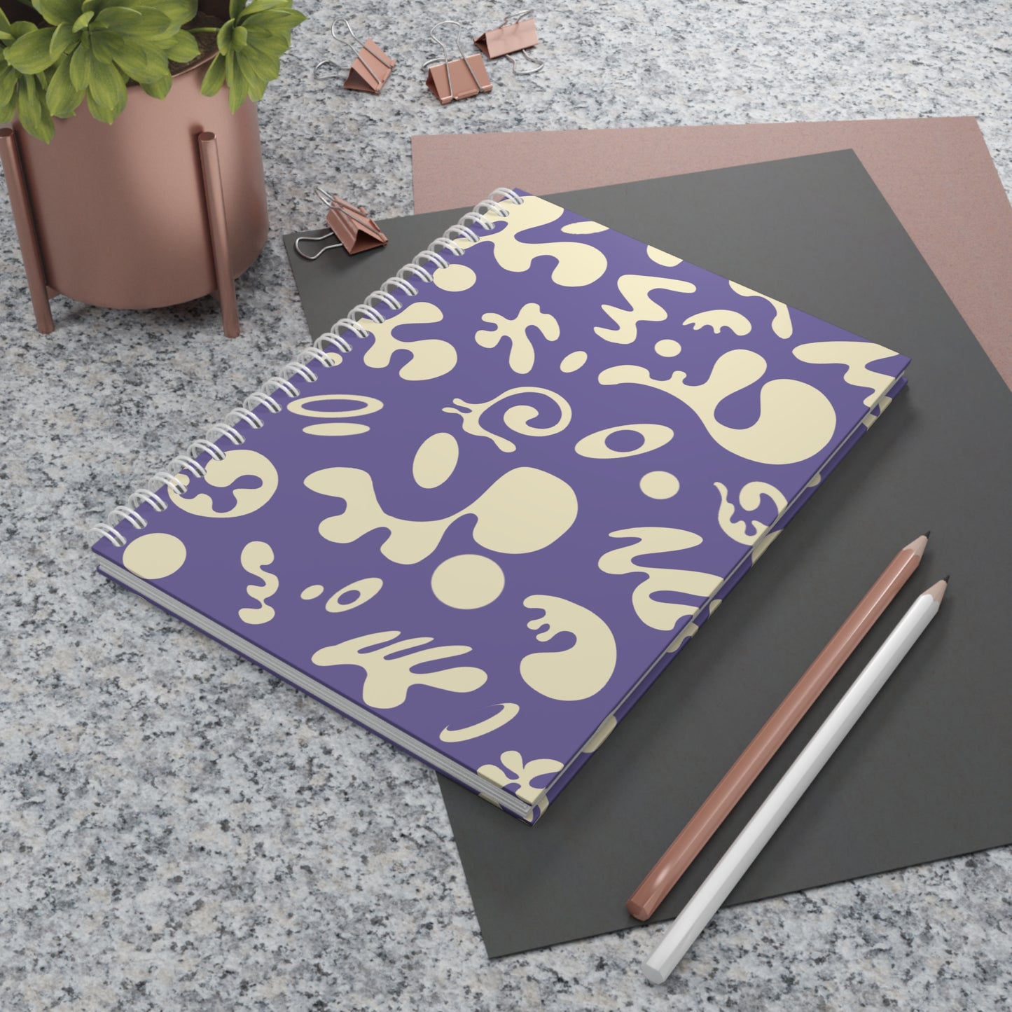 PURE IMAGINATION SPIRAL NOTEBOOK (WIDE RULED) - Purple Rain