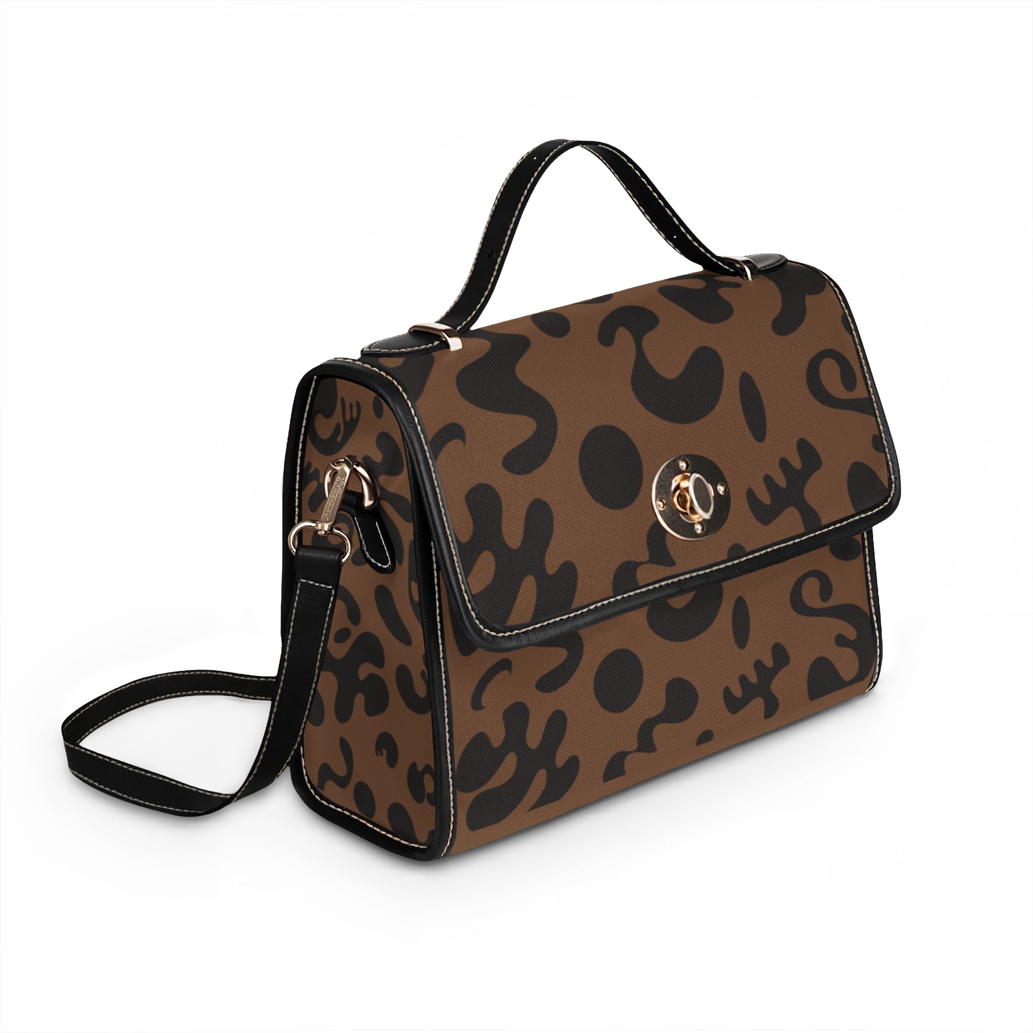 Pure Imagination Waterproof Canvas Handbag — Piano Wood
