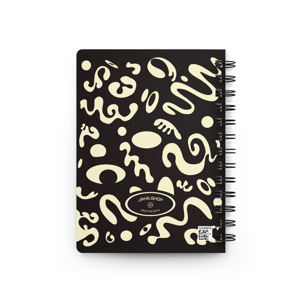 Pure Imagination All-Over-Print Small Spiral Bound Journal - Ink