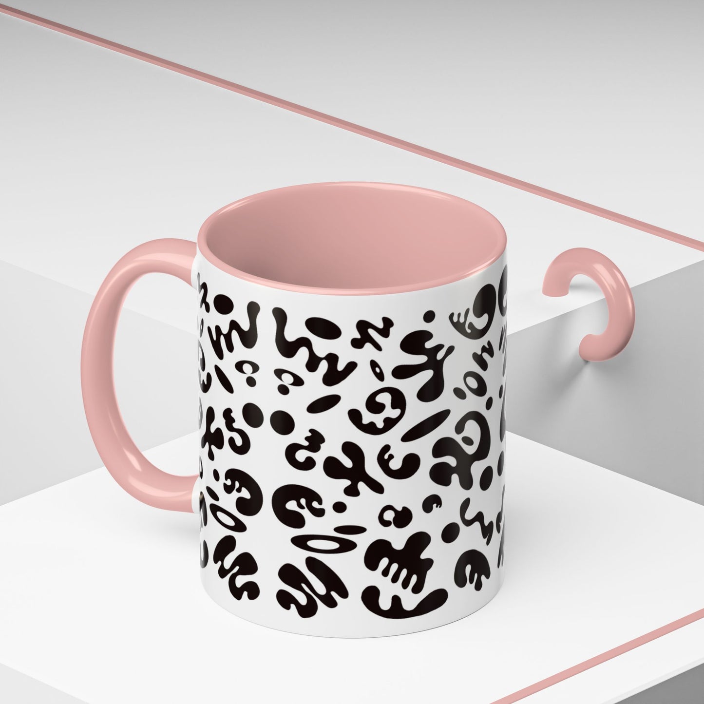 NOURISH'D COLOR ACCENT CERAMIC MUG