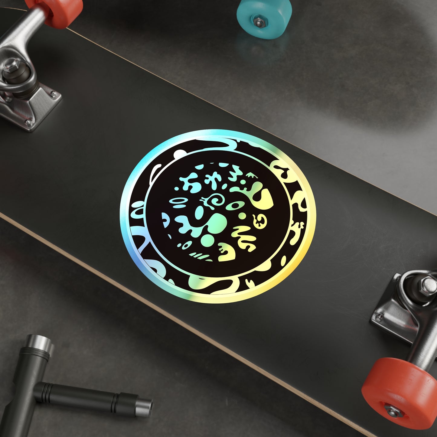 ADORN'D HOLOGRAPHIC DIE CUT STICKERS - Dark Mode