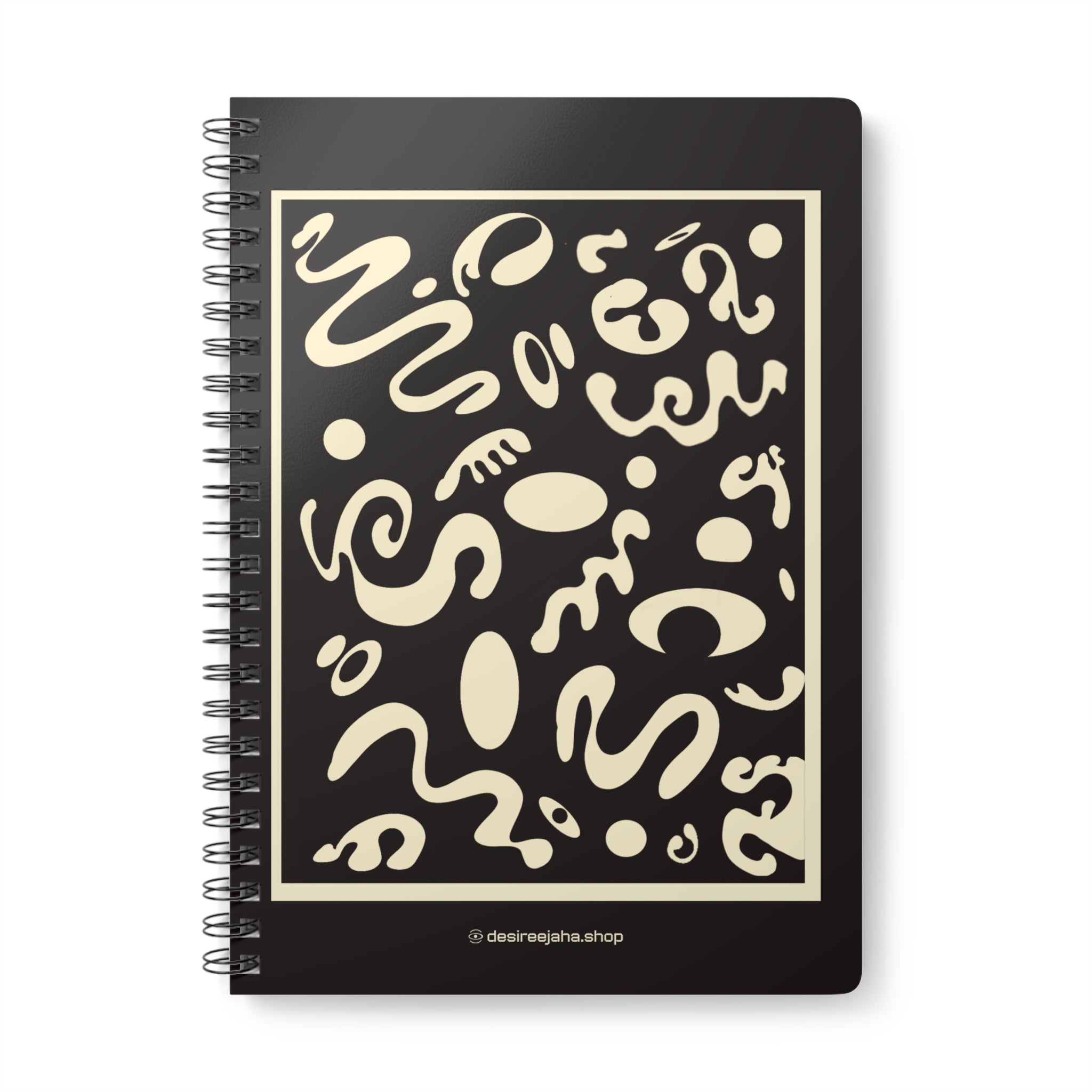 Spotlight Art Framed A5 Wirobound Softcover Notebook - Ink