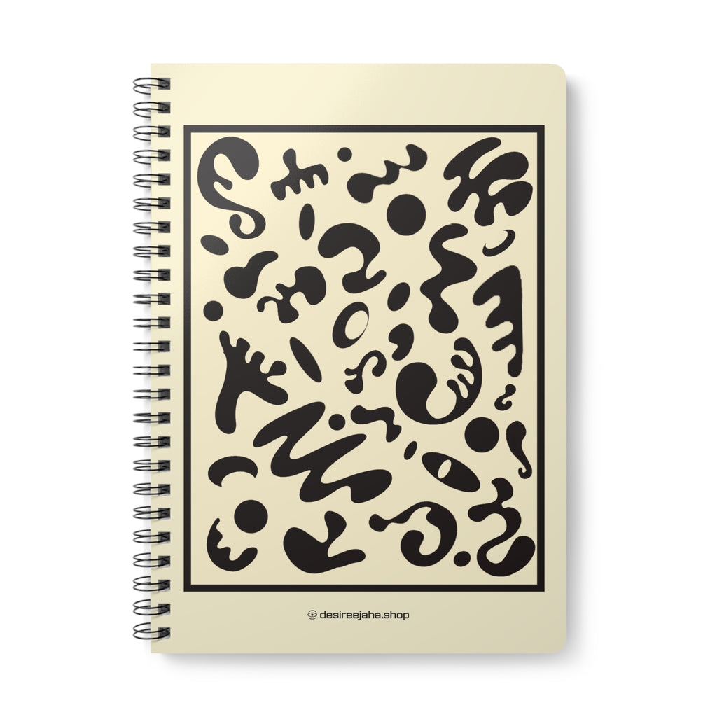 Spotlight Art Framed A5 Wirobound Softcover Notebook - Parchment