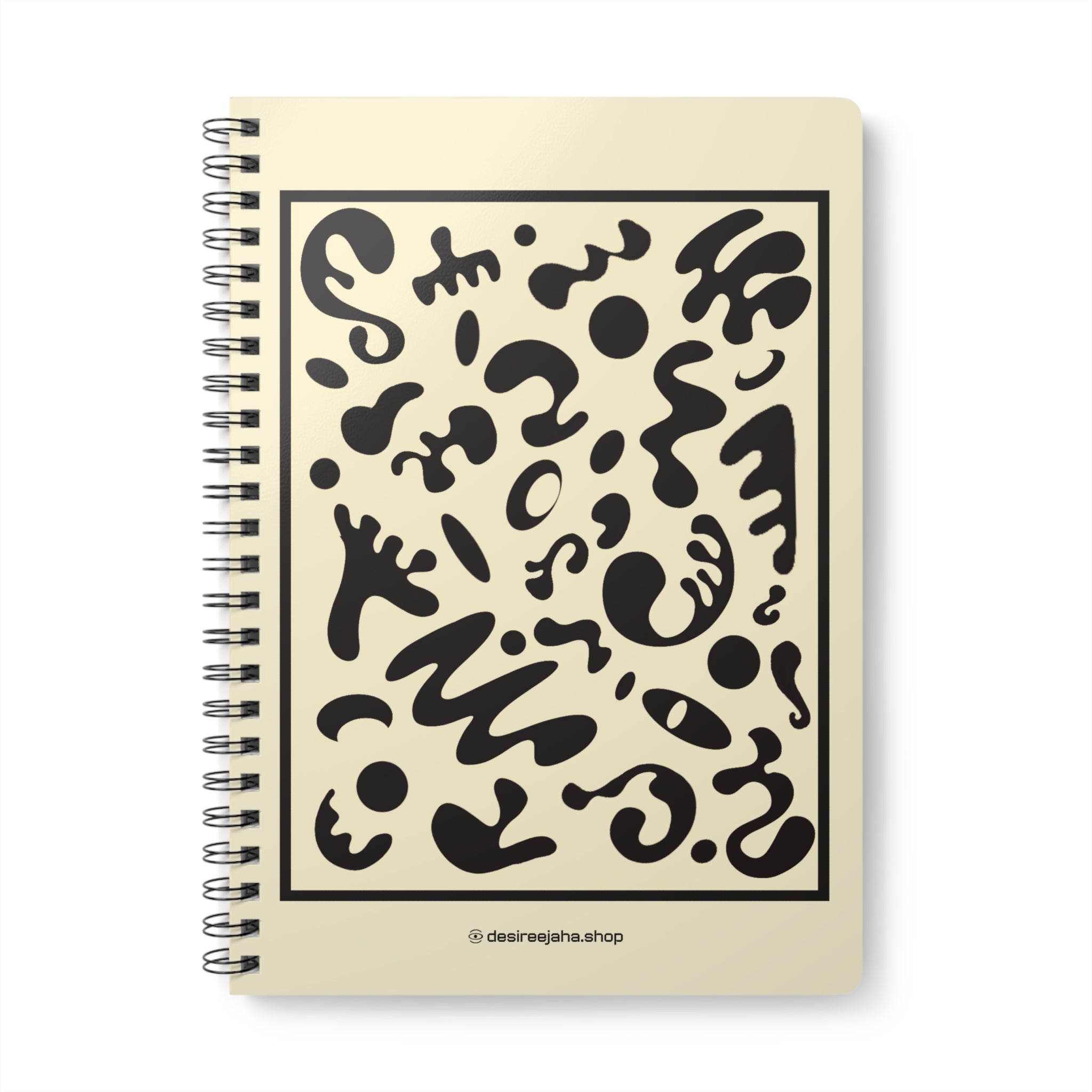 Spotlight Art Framed A5 Wirobound Softcover Notebook - Parchment