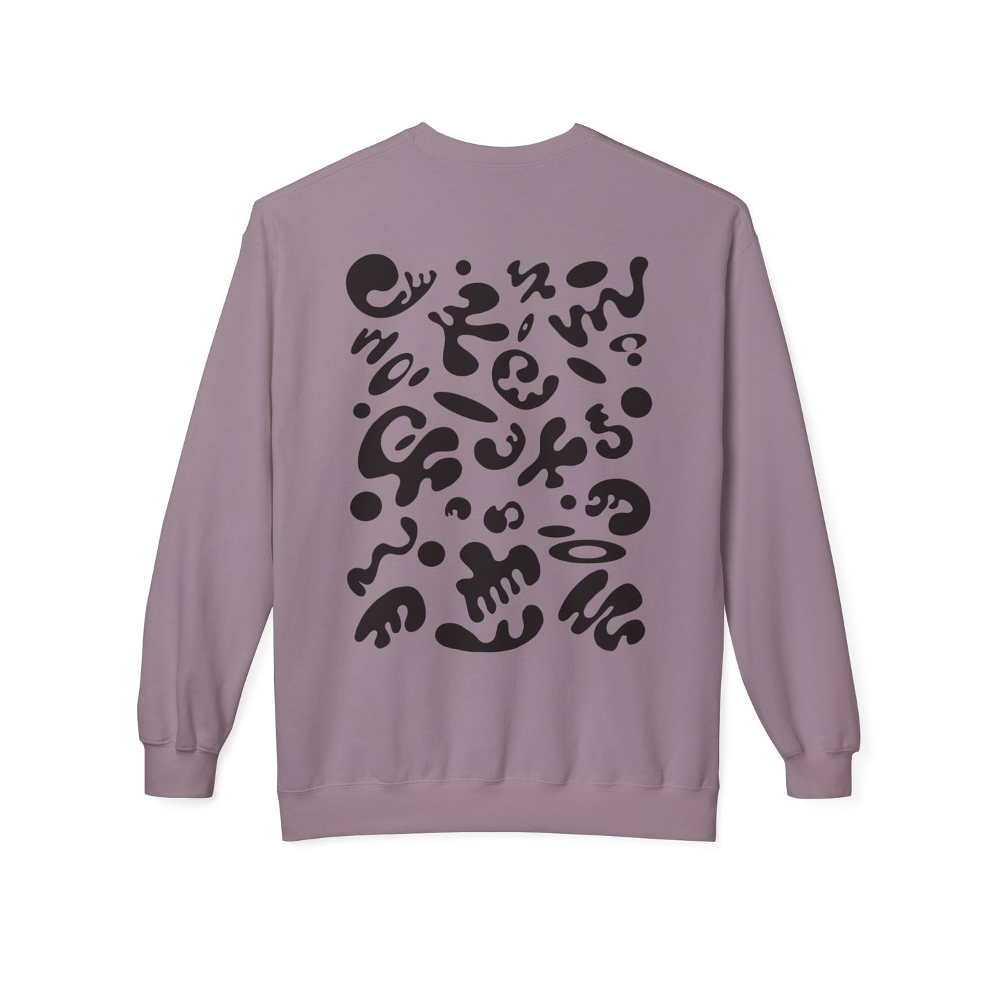 PURE IMAGINATION UNISEX MIDWEIGHT SOFTSTYLE FLEECE CREWNECK SWEATSHIRT - Smoke Black Print