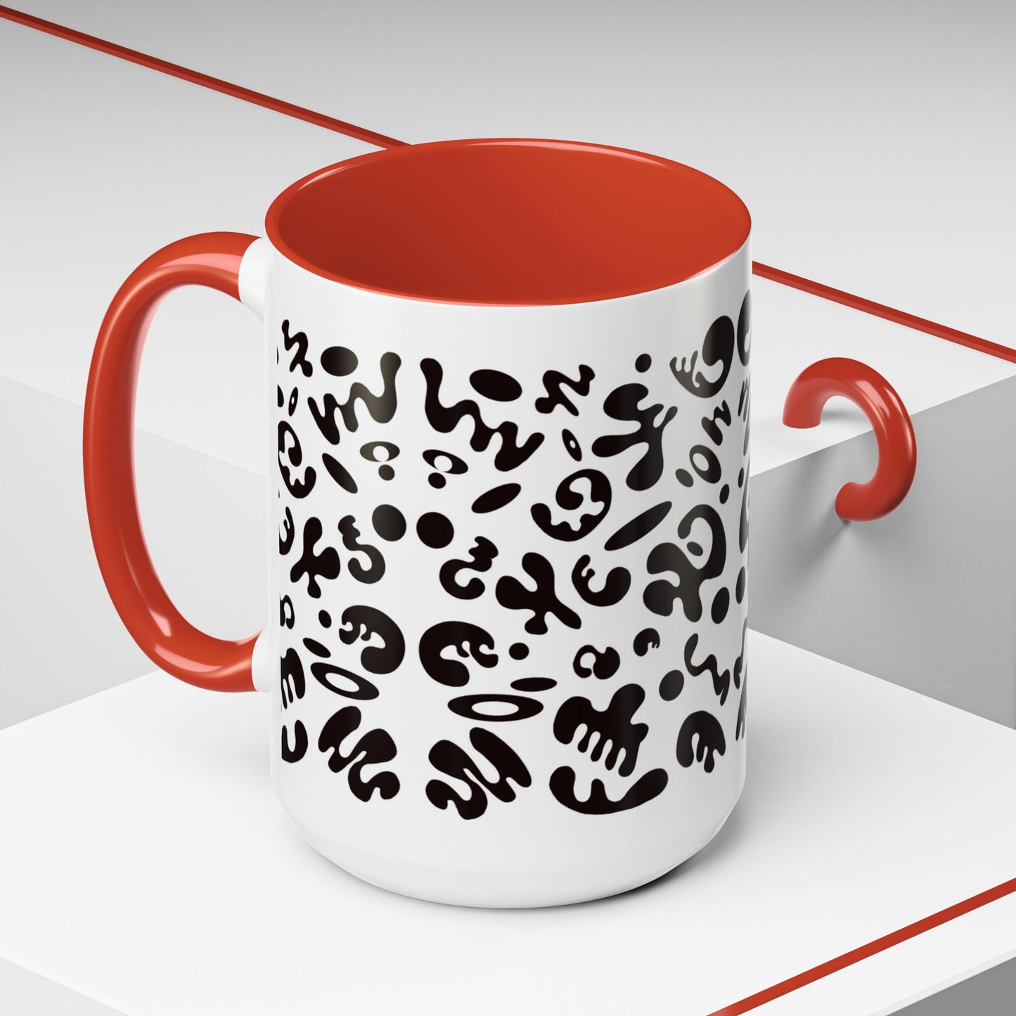 NOURISH'D COLOR ACCENT CERAMIC MUG