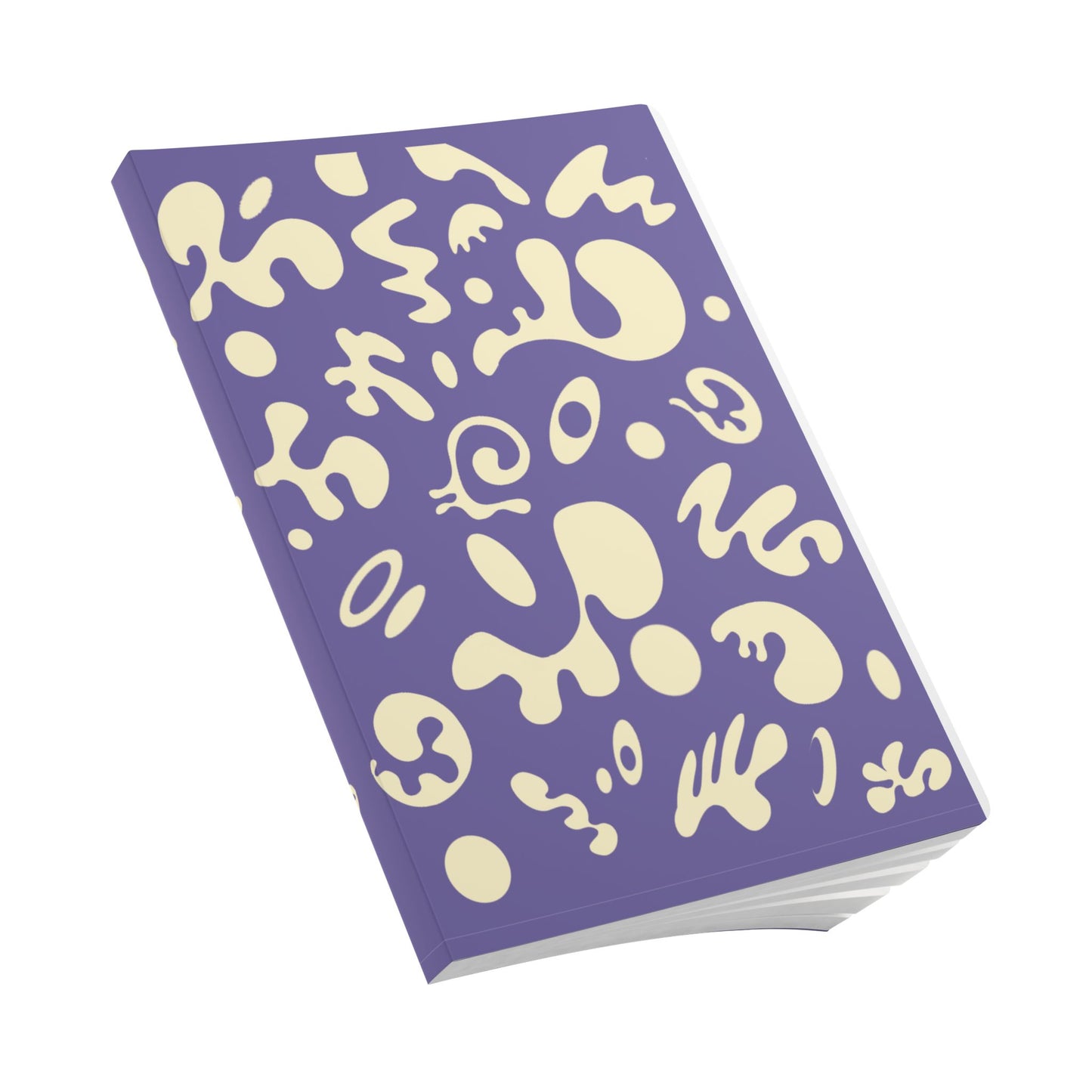 PURE IMAGINATION SOFTCOVER JOURNAL w INSIDE PRINTS + TEAR-OFF PAGES (RULED LINE) - Purple Rain