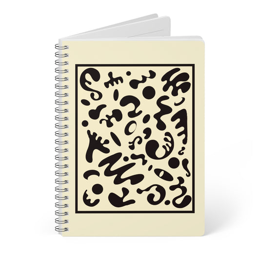 DEEP DREAM WIROBOUND SOFTCOVER A5 SPIRAL NOTEBOOK - Warm White