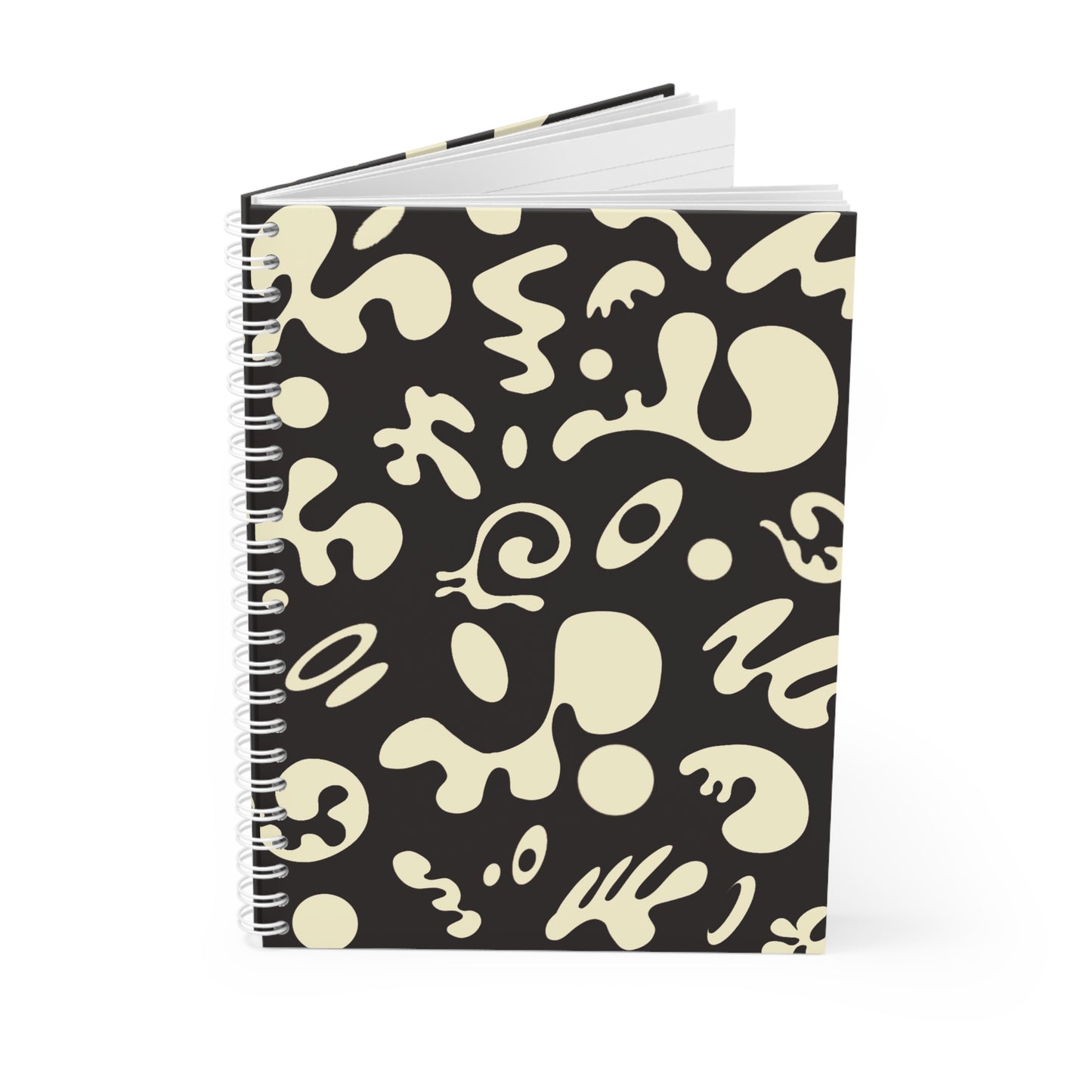 PURE IMAGINATION SPIRAL NOTEBOOK (WIDE RULED) - Smoke Black