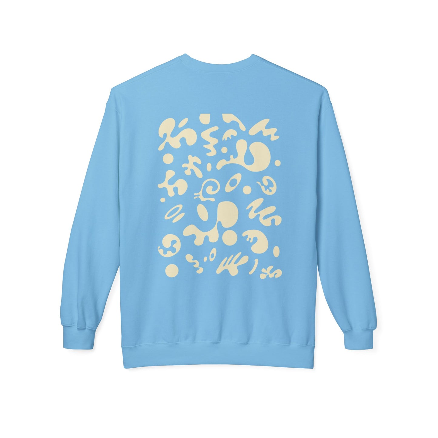 PURE IMAGINATION UNISEX MIDWEIGHT SOFTSTYLE FLEECE CREWNECK SWEATSHIRT - Warm White Print