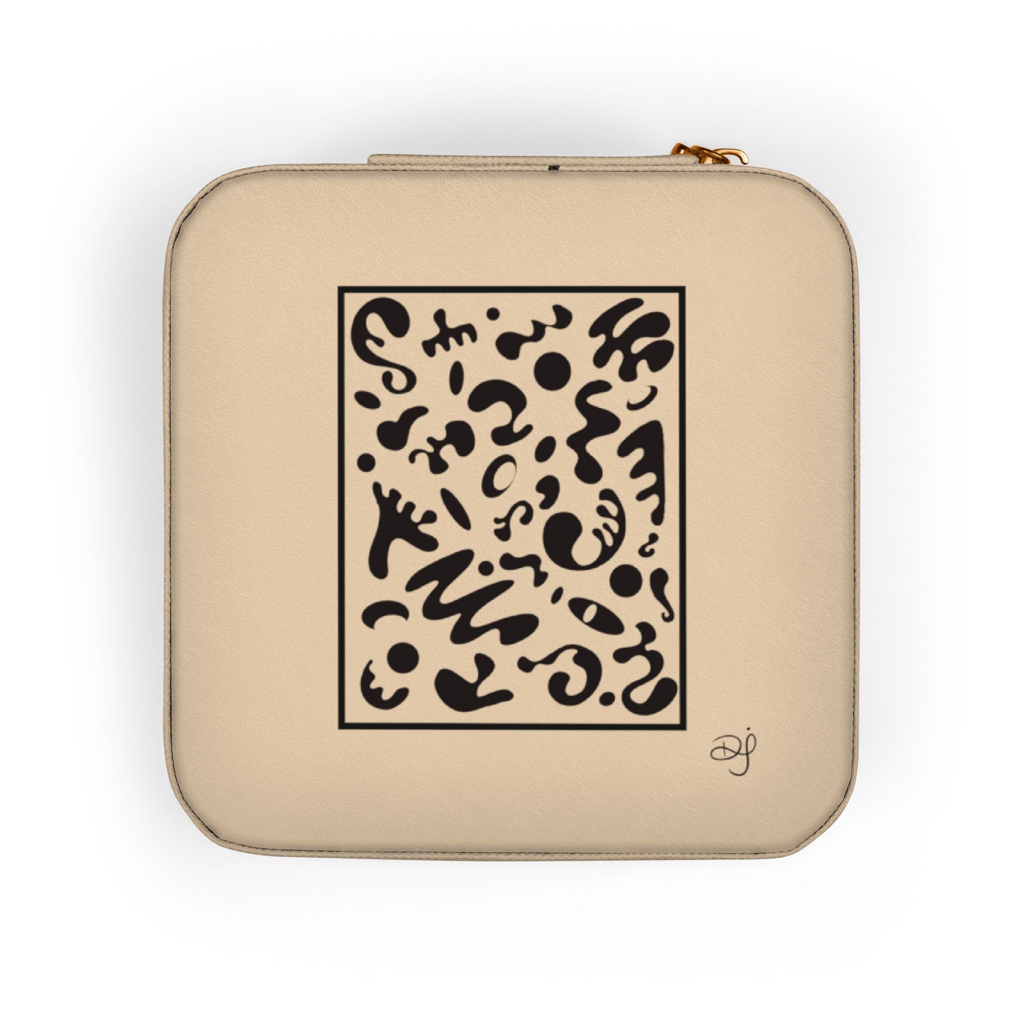 Spotlight Art Framed Jewelry Travel Case — Portable Organizer for Rings, Earrings & Necklaces