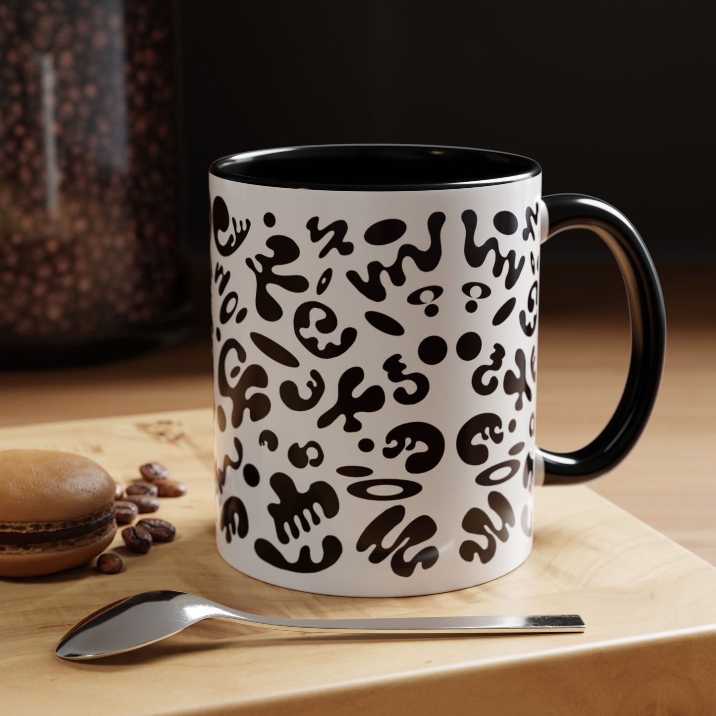 NOURISH'D COLOR ACCENT CERAMIC MUG