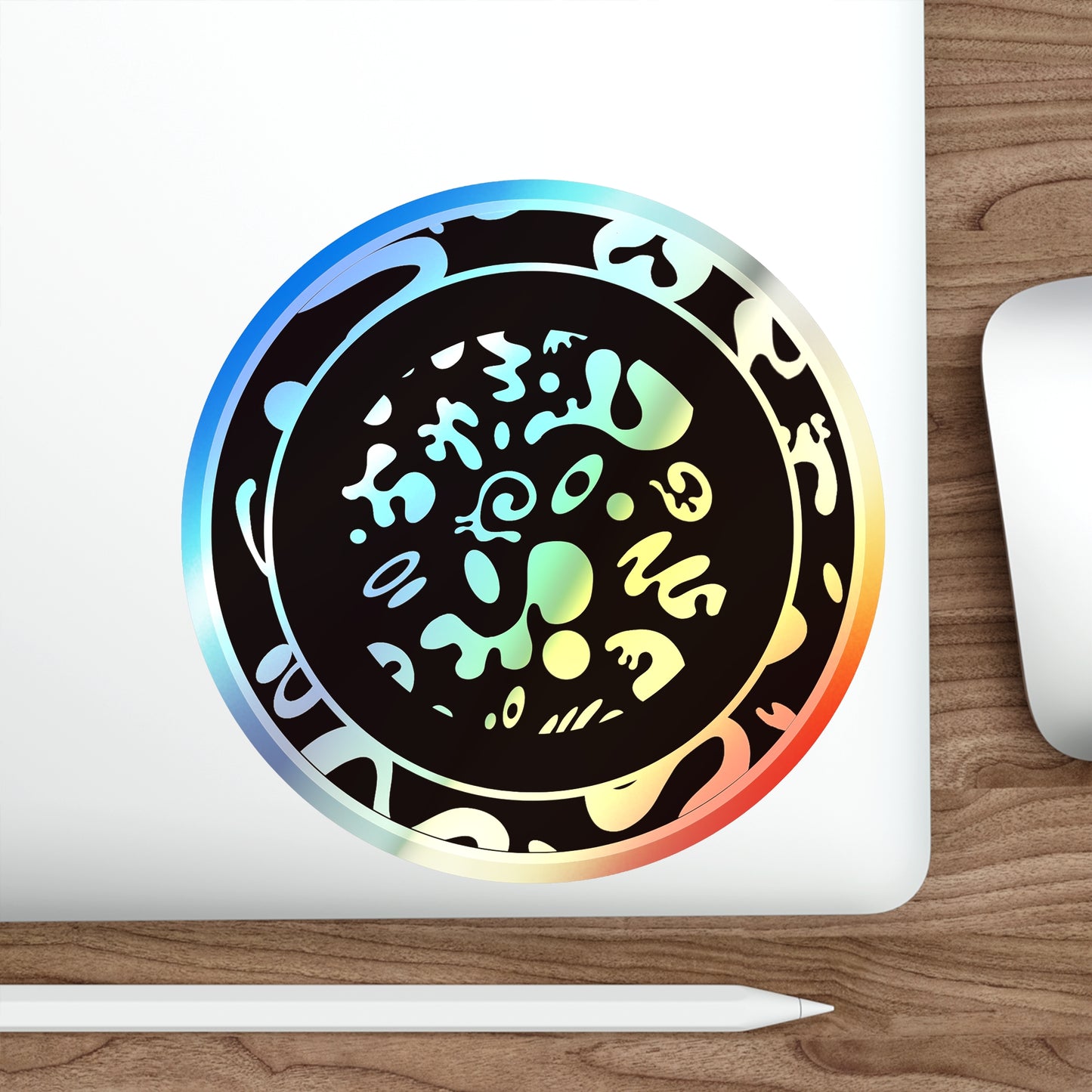 ADORN'D HOLOGRAPHIC DIE CUT STICKERS - Dark Mode