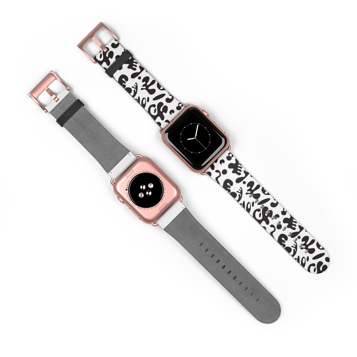 BRIGHT FUTURE SMALL PRINT WATCH BAND - Starlight White