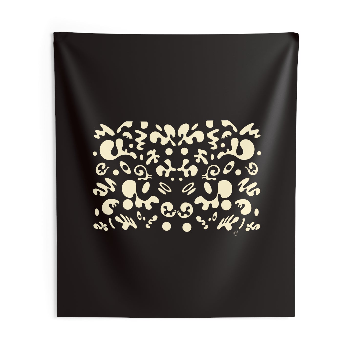 BRIGHT FUTURE INDOOR WALL TAPESTRY - Smoke Black