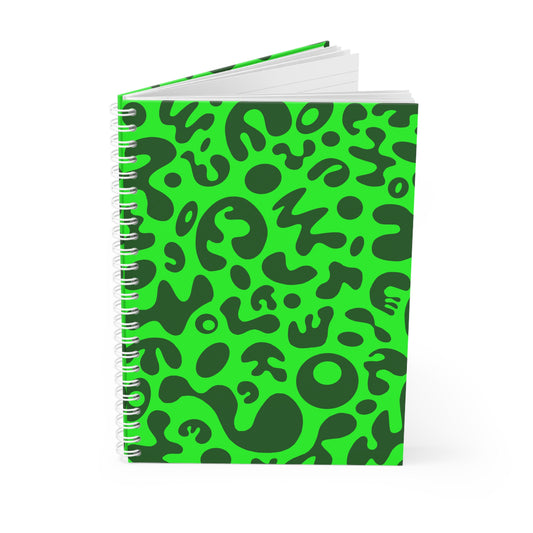 PURE IMAGINATION SPIRAL NOTEBOOK (WIDE RULED) - Green Eyes