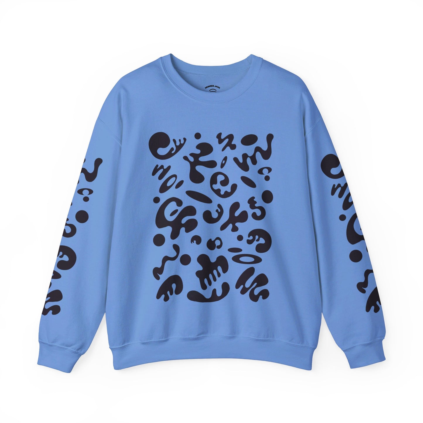 PURE IMAGINATION UNISEX HEAVY BLEND™ CREWNECK SWEATSHIRT - Smoke Black Print