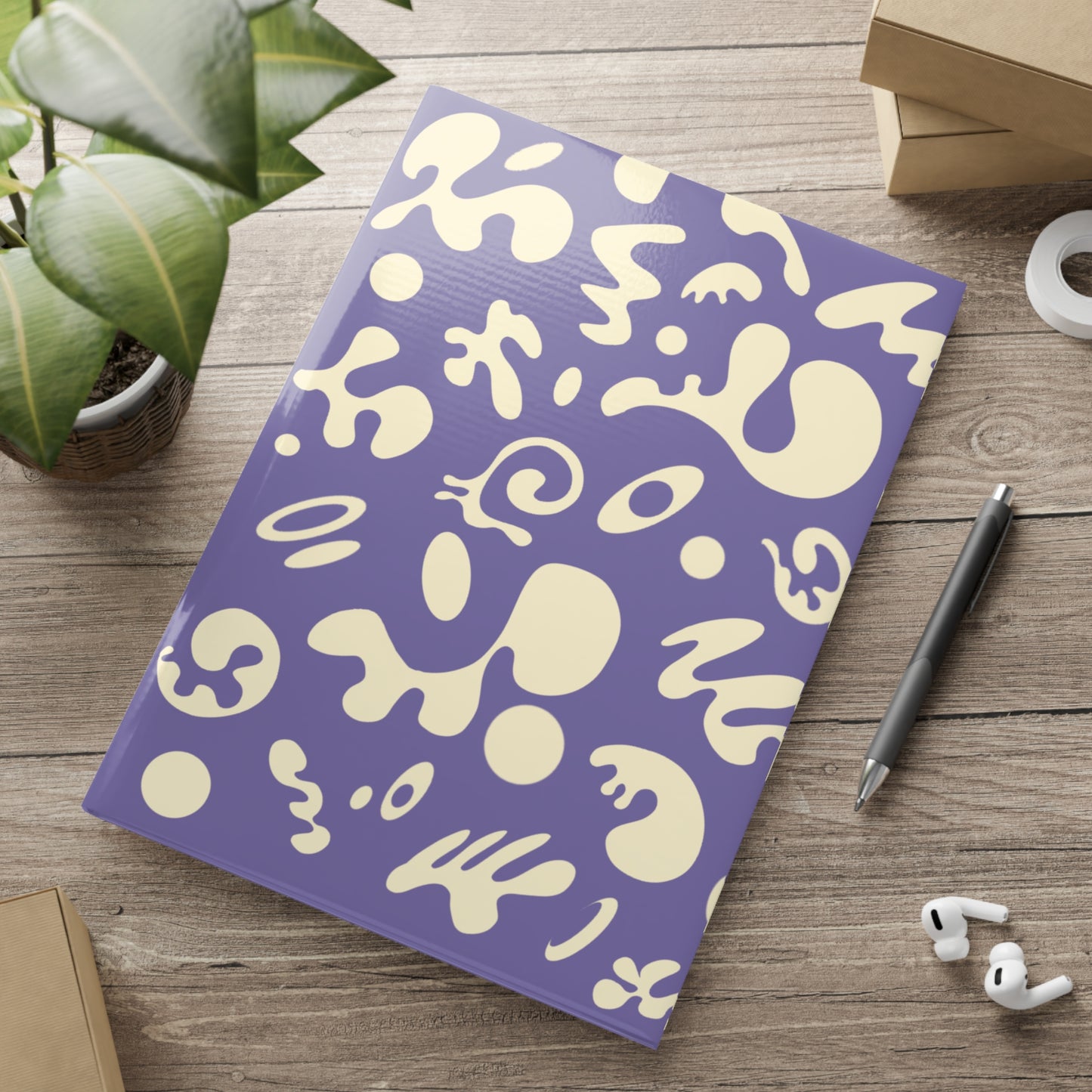 PURE IMAGINATION HARDCOVER NOTEBOOK w PUFFY COVERS - Purple Rain