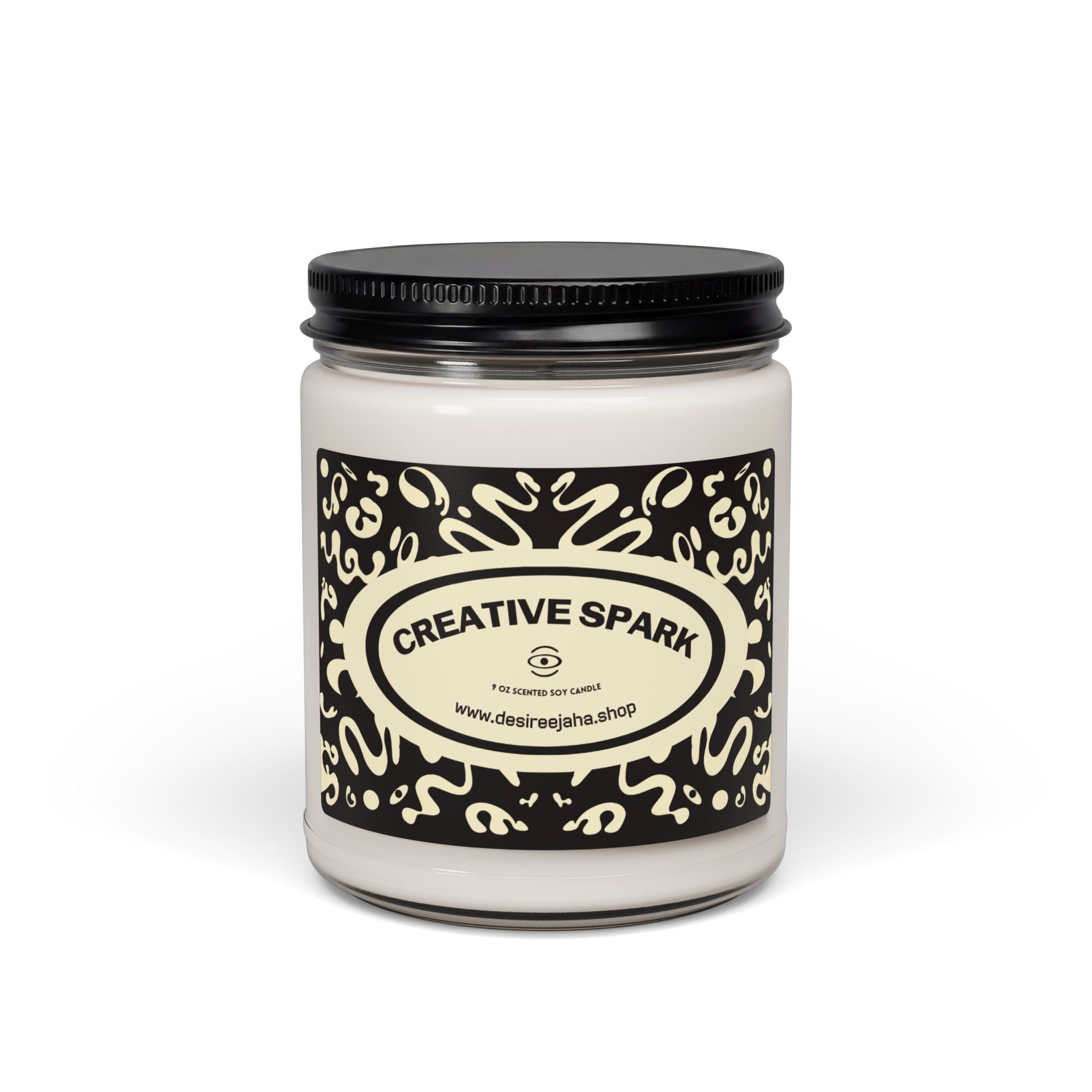 Creative Spark Scented Soy Candle — 9oz Jar (Inspiring Fragrance for Home, Office & Gifts)