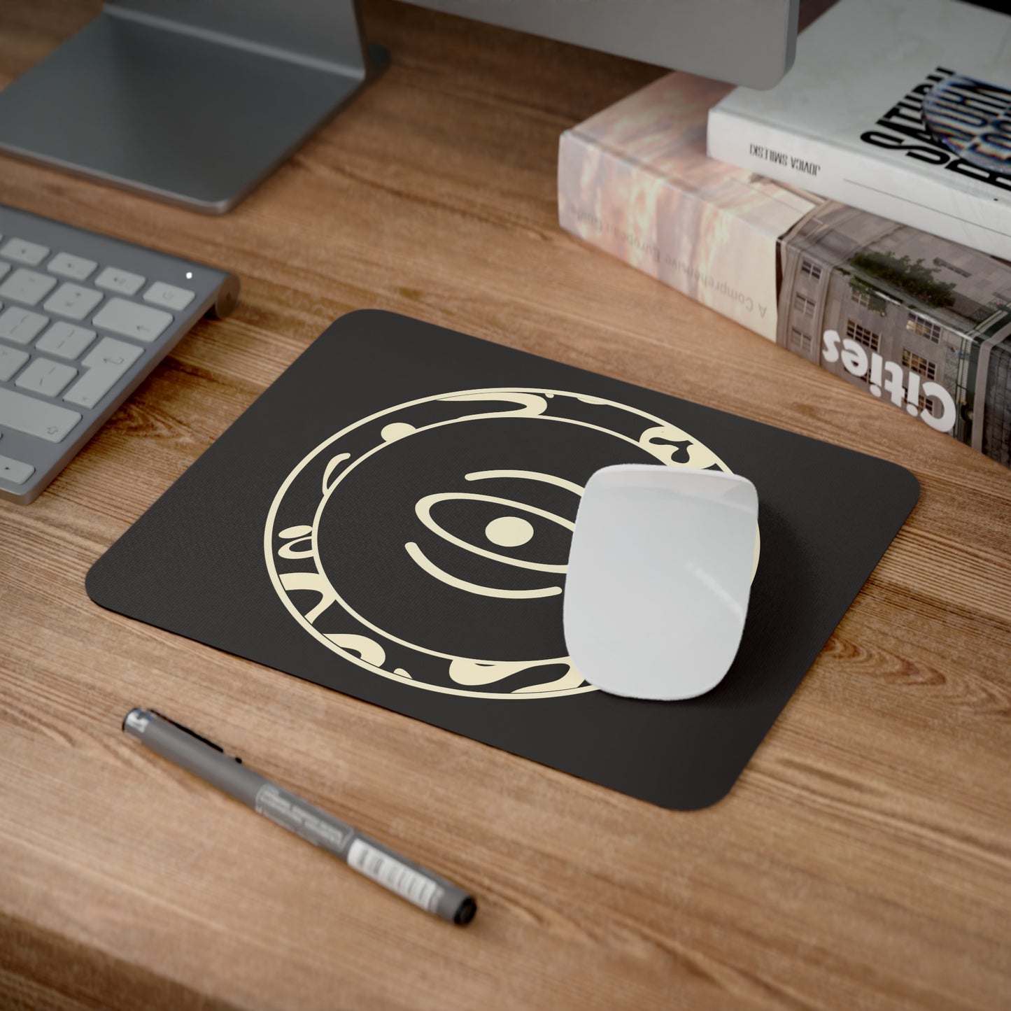 ADORN'D DESK MOUSE PAD - Smoke Black Logo