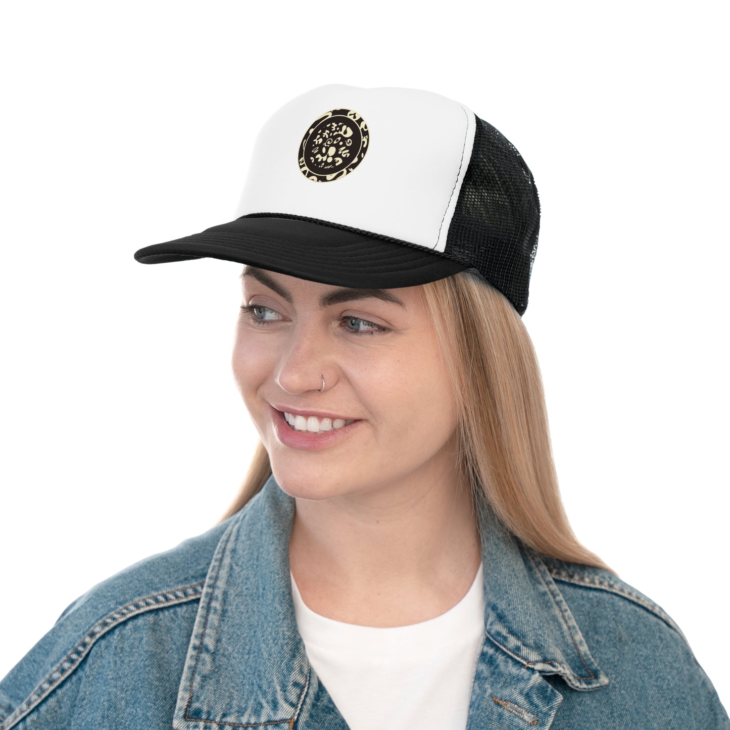 ADORN'D TRUCKER CAP - Smoke Black