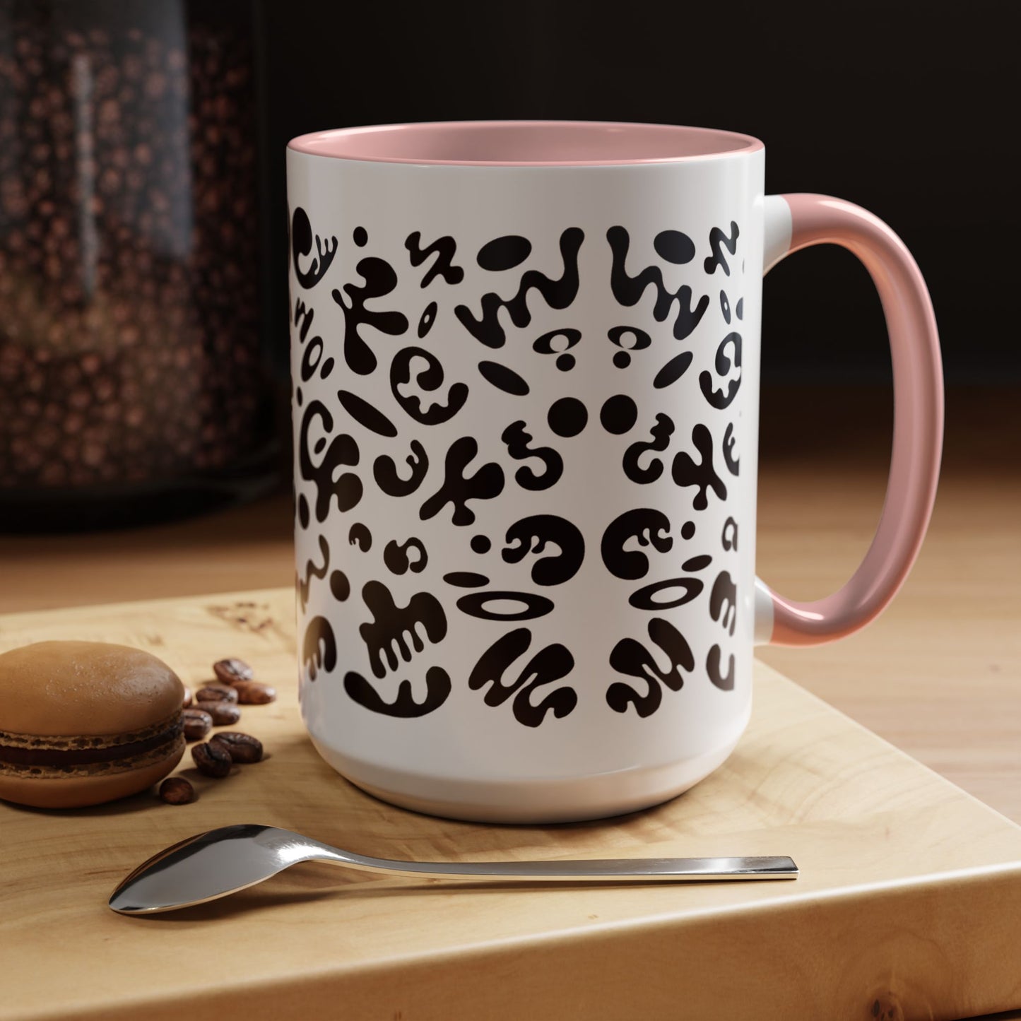 NOURISH'D COLOR ACCENT CERAMIC MUG