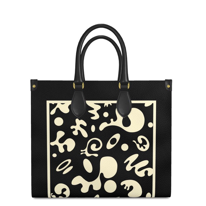 ADORN'D LARGE LEATHER SHOPPER BAG