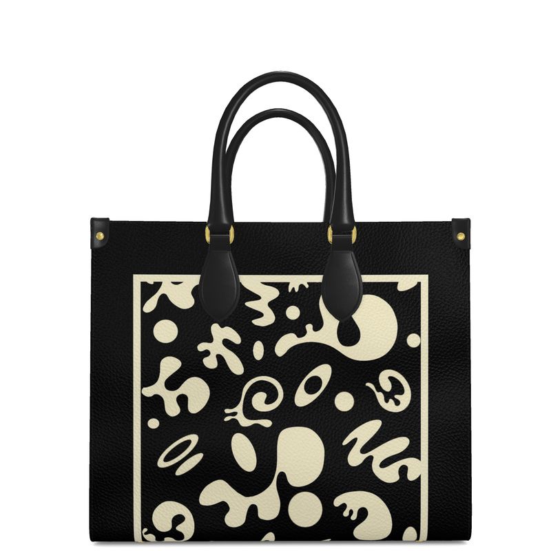 ADORN'D LARGE LEATHER SHOPPER BAG