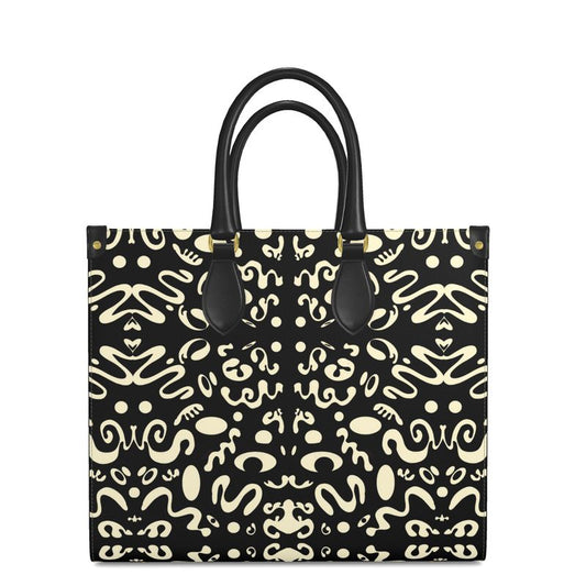 ADORN'D LARGE LEATHER SHOPPER BAG