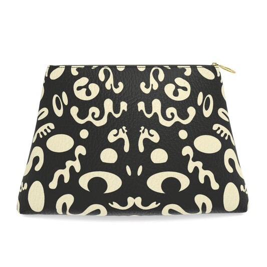 ADORN'D LEATHER CLUTCH BAG