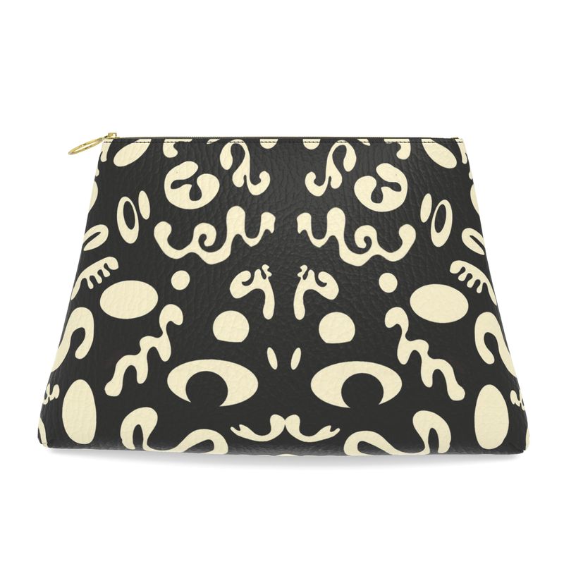 ADORN'D LEATHER CLUTCH BAG