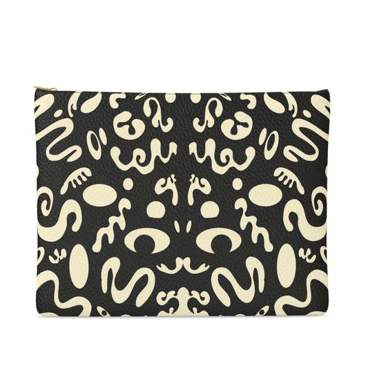 ADORN'D LEATHER CLUTCH BAG