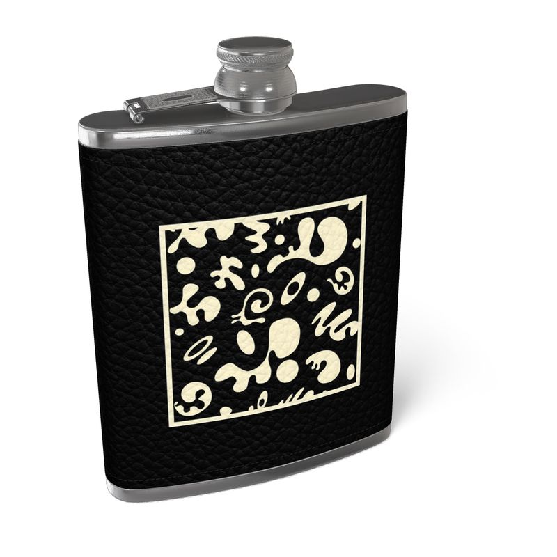 ADORN'D LEATHER WRAPPED HIP FLASK