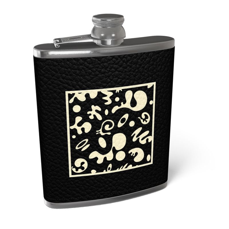 ADORN'D LEATHER WRAPPED HIP FLASK