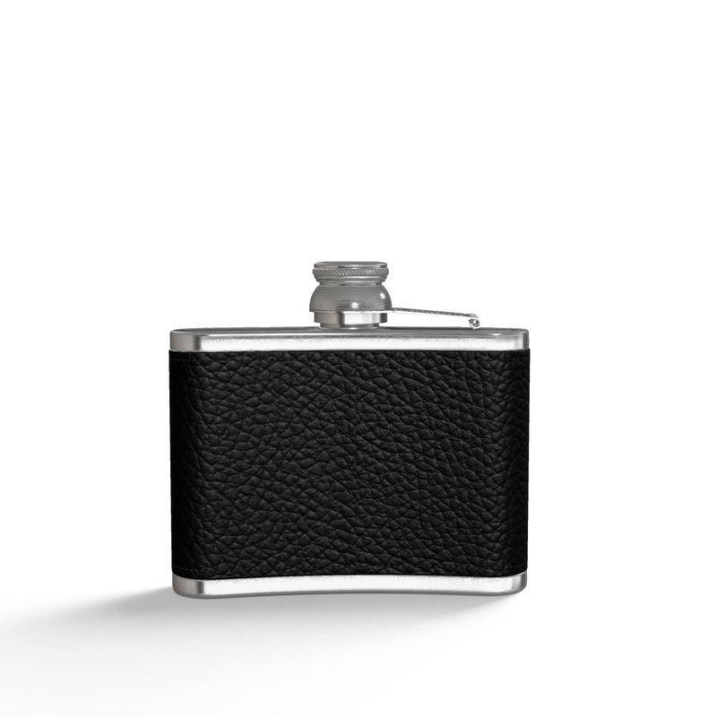 ADORN'D LEATHER WRAPPED HIP FLASK - 4oz