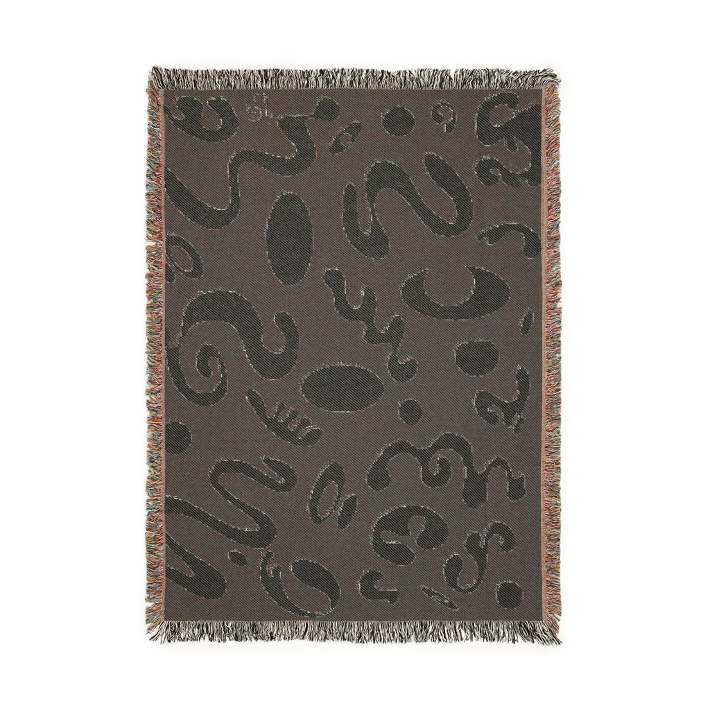 Pure Imagination All-Over-Print Woven Blanket - Ink