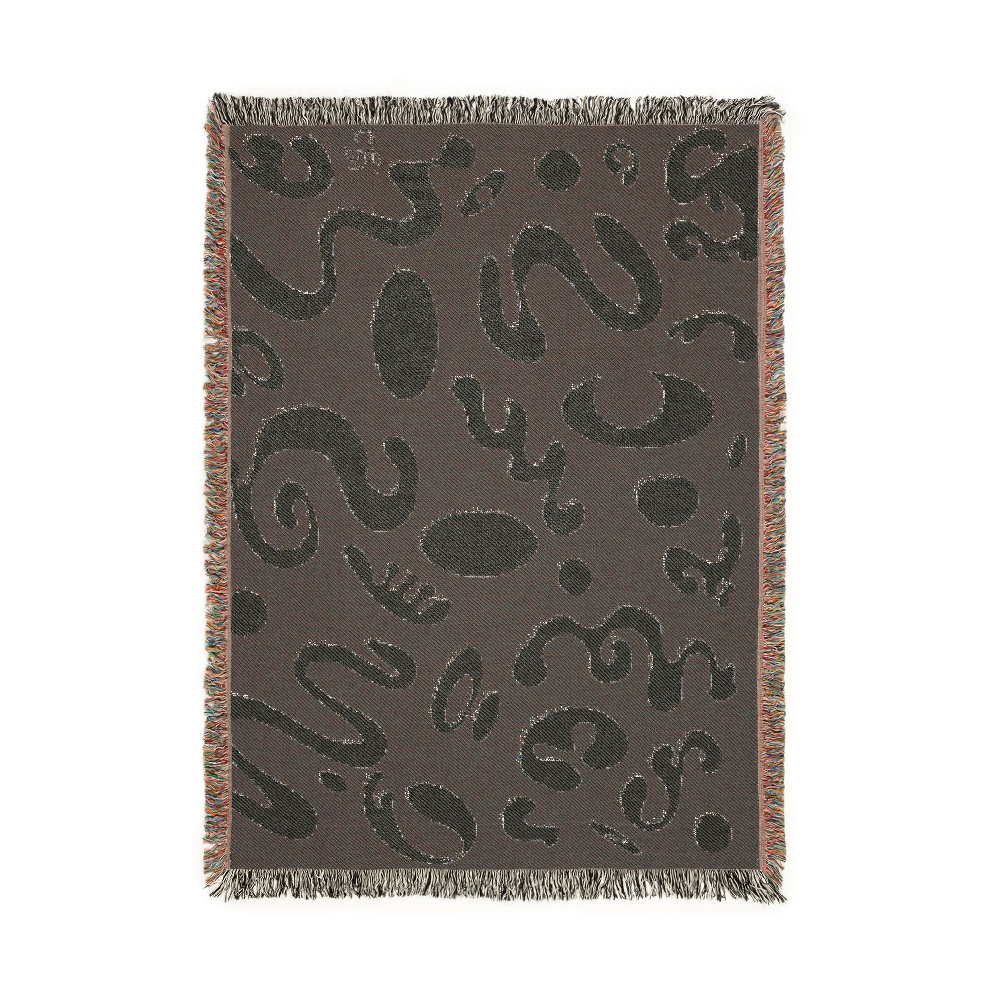 Pure Imagination All-Over-Print Woven Blanket - Ink