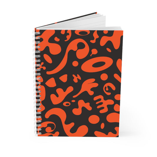 PURE IMAGINATION SPIRAL NOTEBOOK (WIDE RULED) - Black Magic Woman