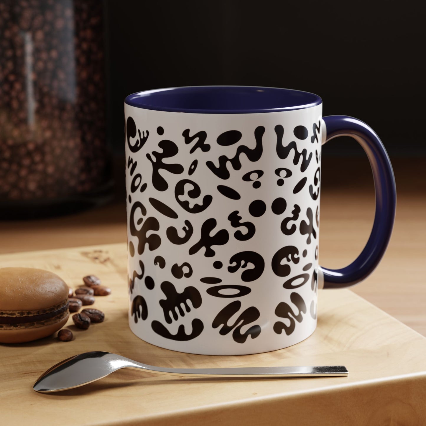 NOURISH'D COLOR ACCENT CERAMIC MUG