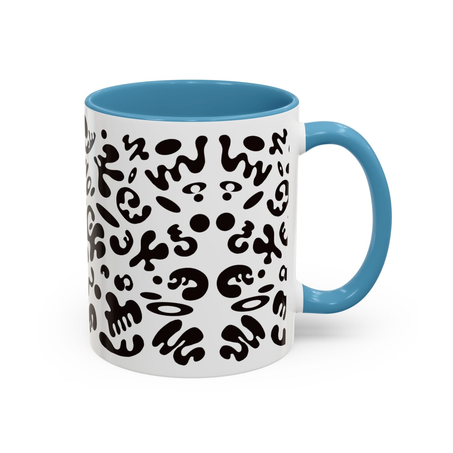 NOURISH'D COLOR ACCENT CERAMIC MUG