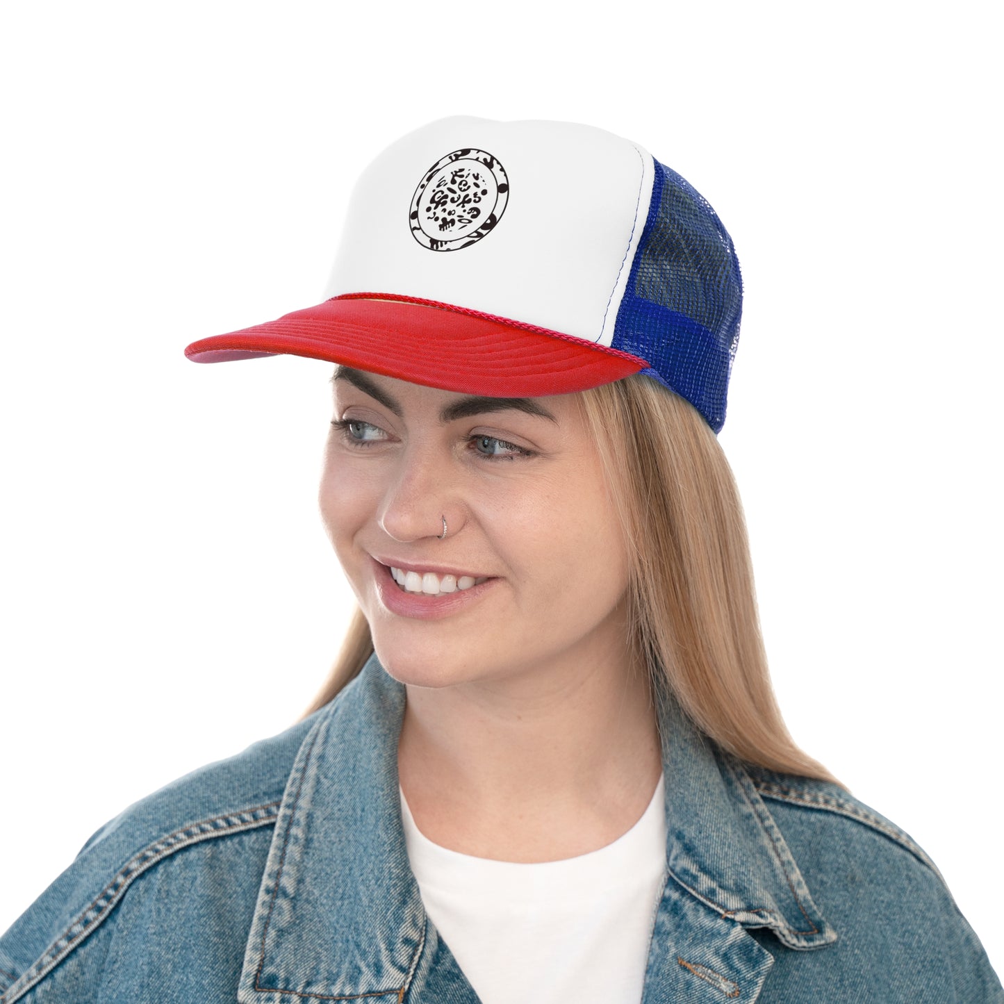 ADORN'D TRUCKER CAP - Starlight White