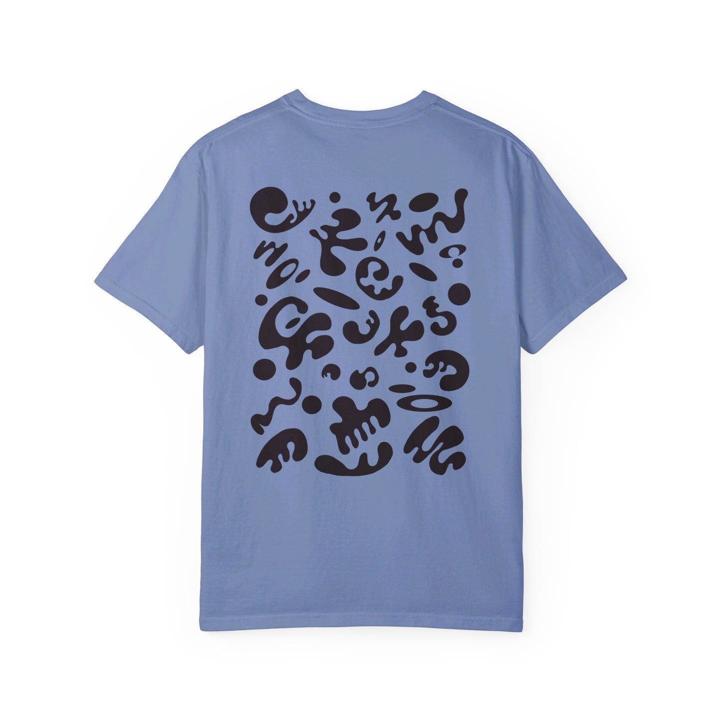 PURE IMAGINATION UNISEX GARMENT-DYED T-SHIRT (COOL NEUTRALS) - Smoke Black Print