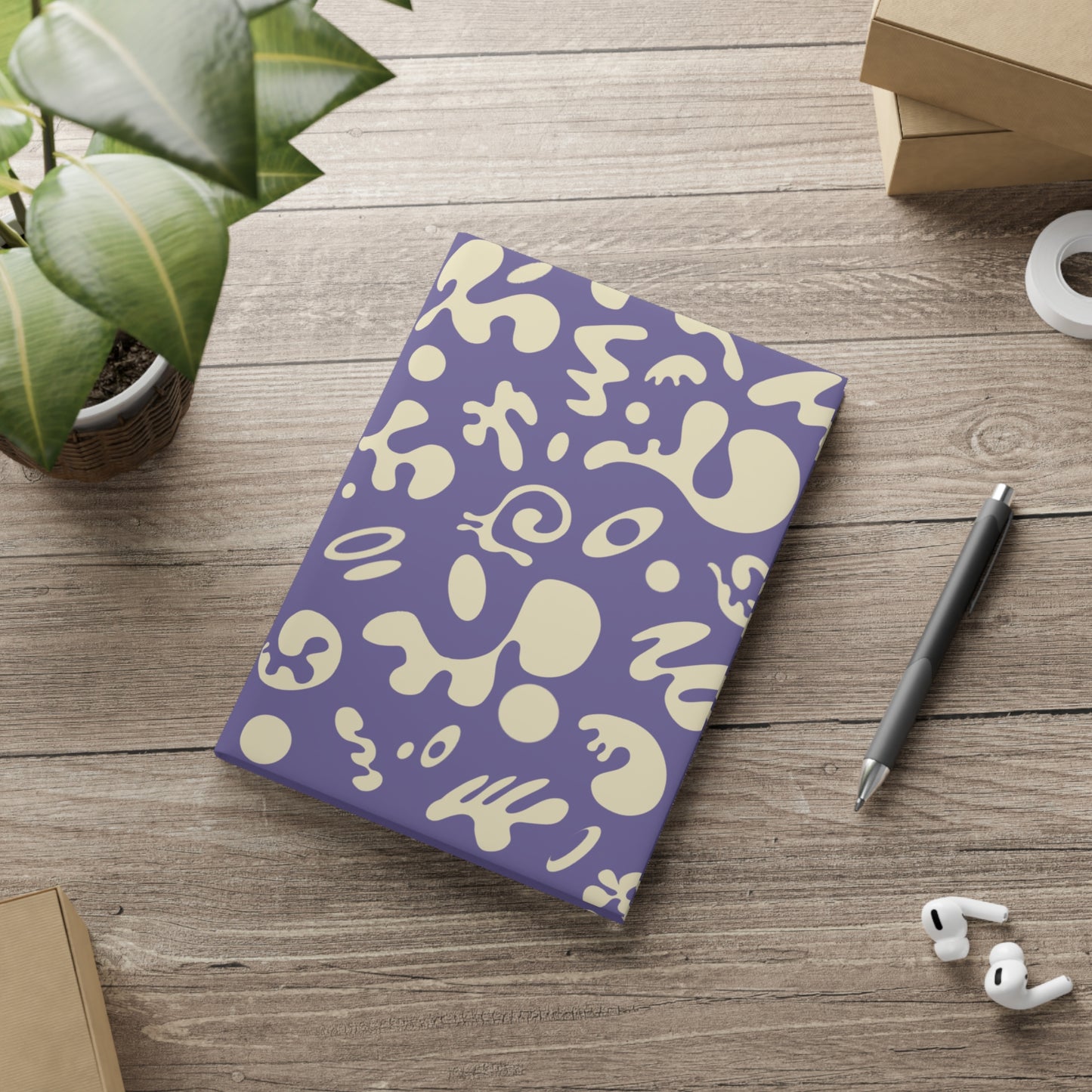 PURE IMAGINATION HARDCOVER NOTEBOOK w PUFFY COVERS - Purple Rain