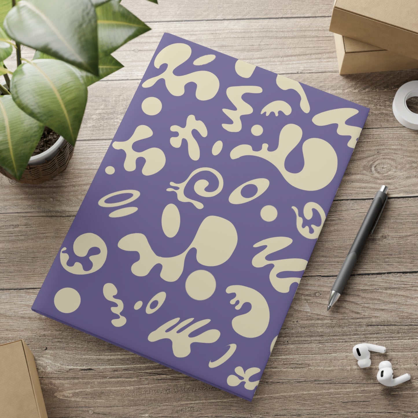 PURE IMAGINATION HARDCOVER NOTEBOOK w PUFFY COVERS - Purple Rain