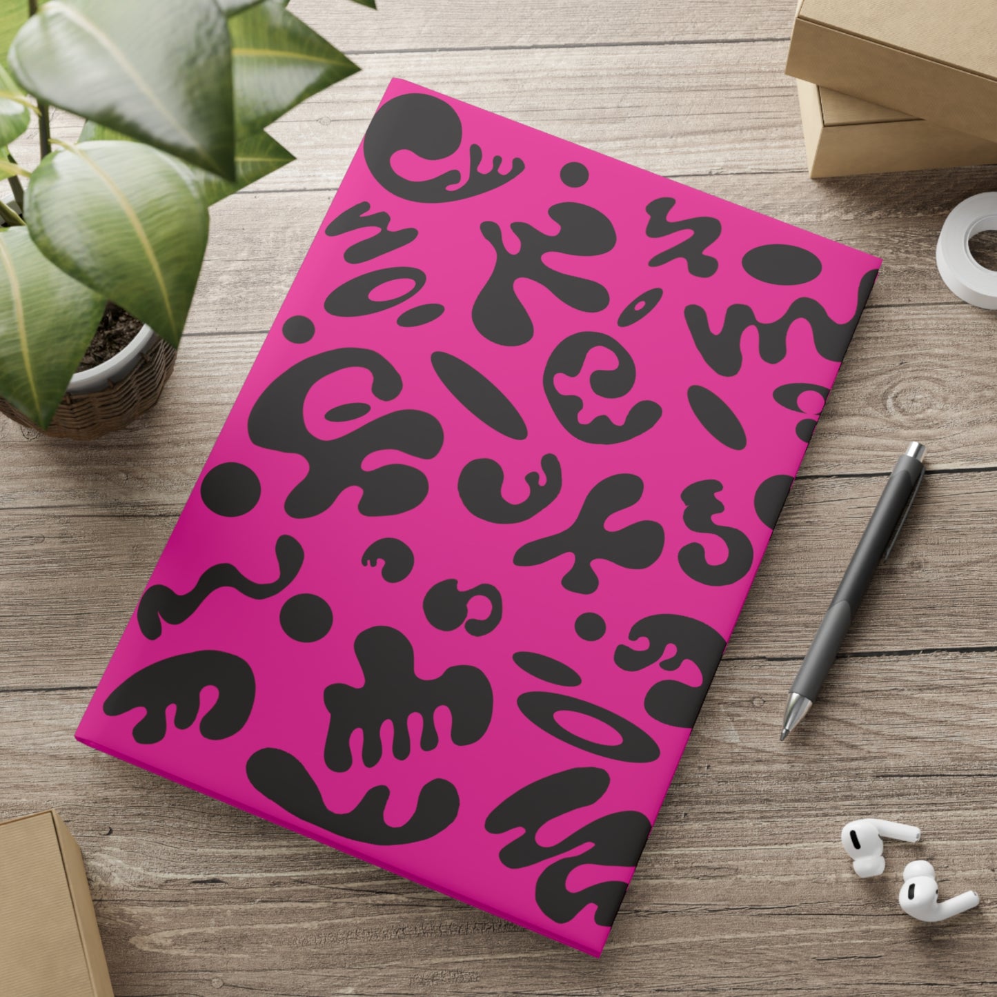 PURE IMAGINATION HARDCOVER NOTEBOOK w PUFFY COVERS - Pink Matter