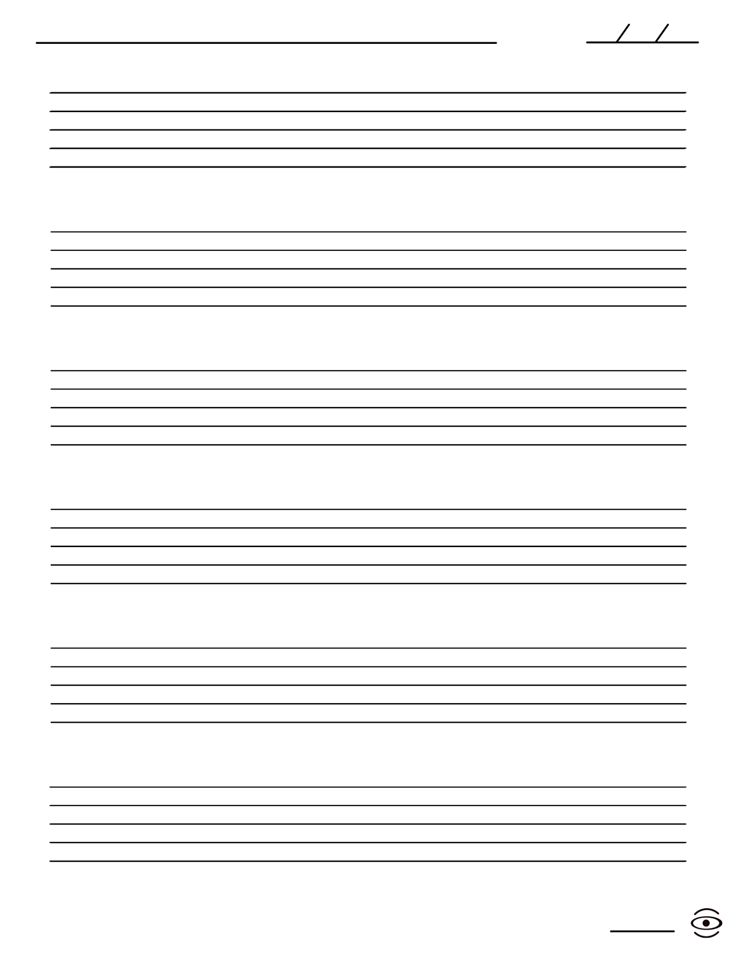 JAHA MUSICIAN WIDE STAFF MANUSCRIPT PAPER DIGITAL NOTEBOOK