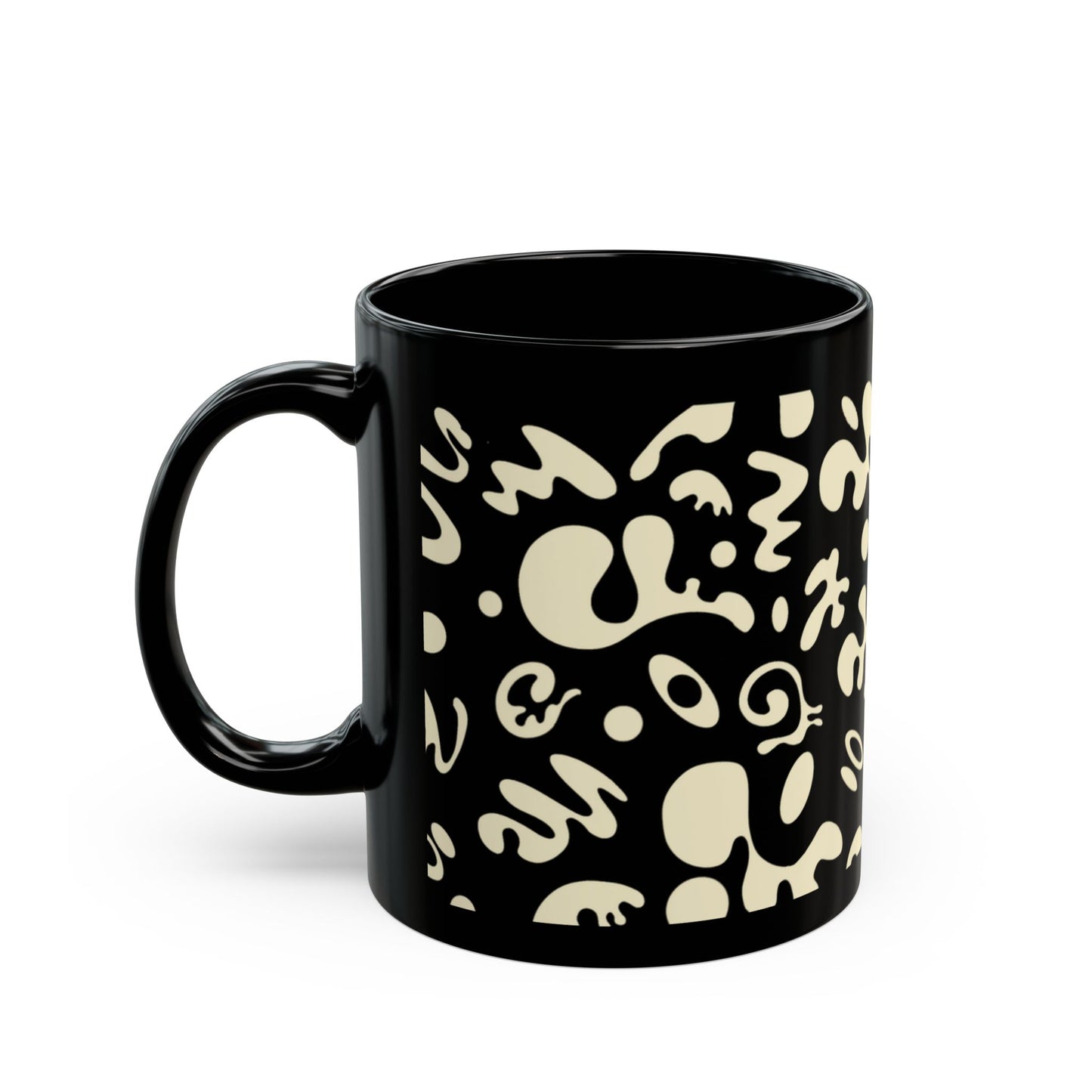 NOURISH'D BLACK GLOSSY MUG