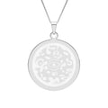 Pure Imagination Engraved  Round Pendant Necklace